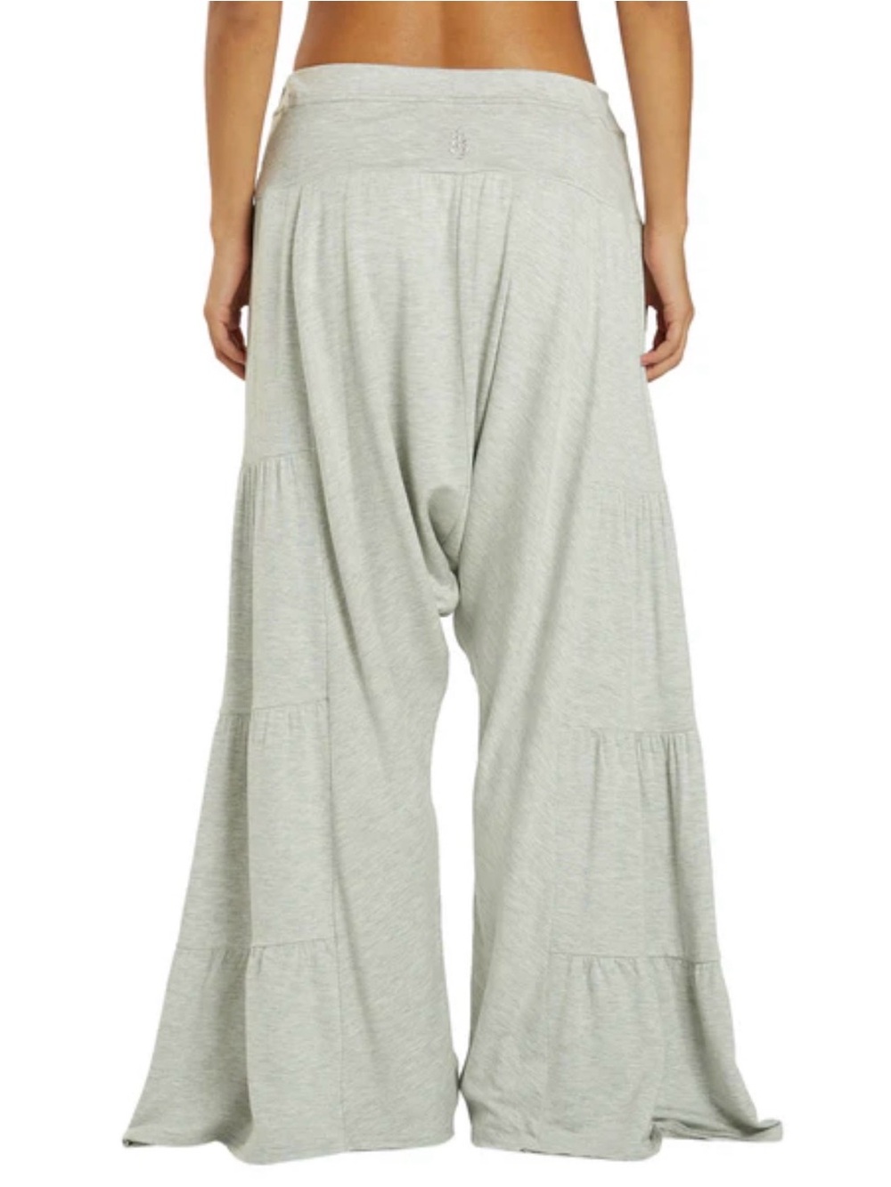 FP Movement by Free People Light Gray Wide Leg Harem Pants